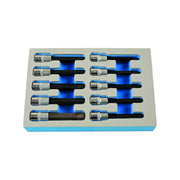 Laser Long Hex Socket Bit Set 3/8"D 10pc 7163 Laser - Dynamic Drive
