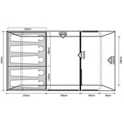 Outdoor Revolution Camp Star 500XL DT Poled Tent Bundle 5 Berth Family inc Footprint Outdoor Revolution - Dynamic Drive