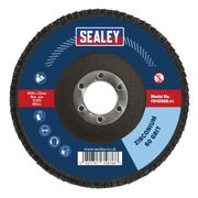 Sealey Flap Disc Zirconium125mm22mm Bore 60Grit FD12560 Sealey - Dynamic Drive