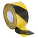 Sealey Hazard Warning Barrier Tape 80mm x 100m Black/Yellow Non-Adhesive BTBY Sealey - Dynamic Drive