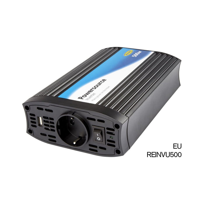 Ring RINVU500 Powersource 500W Inverter with Three Pin Socket and USB Ring Automotive - Dynamic Drive