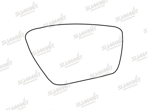 Summit Stick-On Standard Mirror Glass fits Ford KA+ 16 on RHS Summit - Dynamic Drive