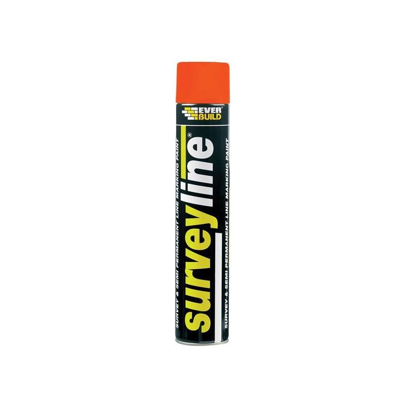 Everbuild Sika Survey Line® Marker Spray Orange 700ml Everbuild Sika - Dynamic Drive