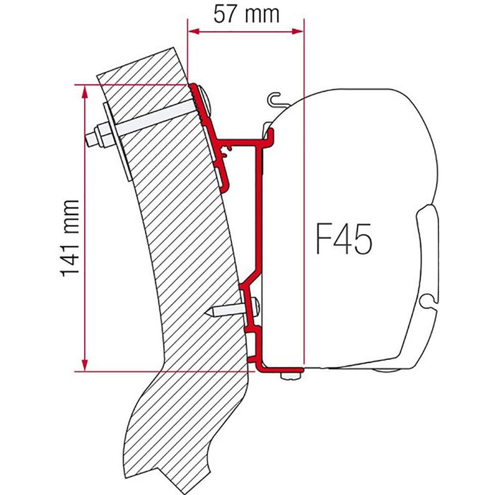 Fiamma Adapter Wingamm Oasi 300 (98655-930) Fiamma - Dynamic Drive
