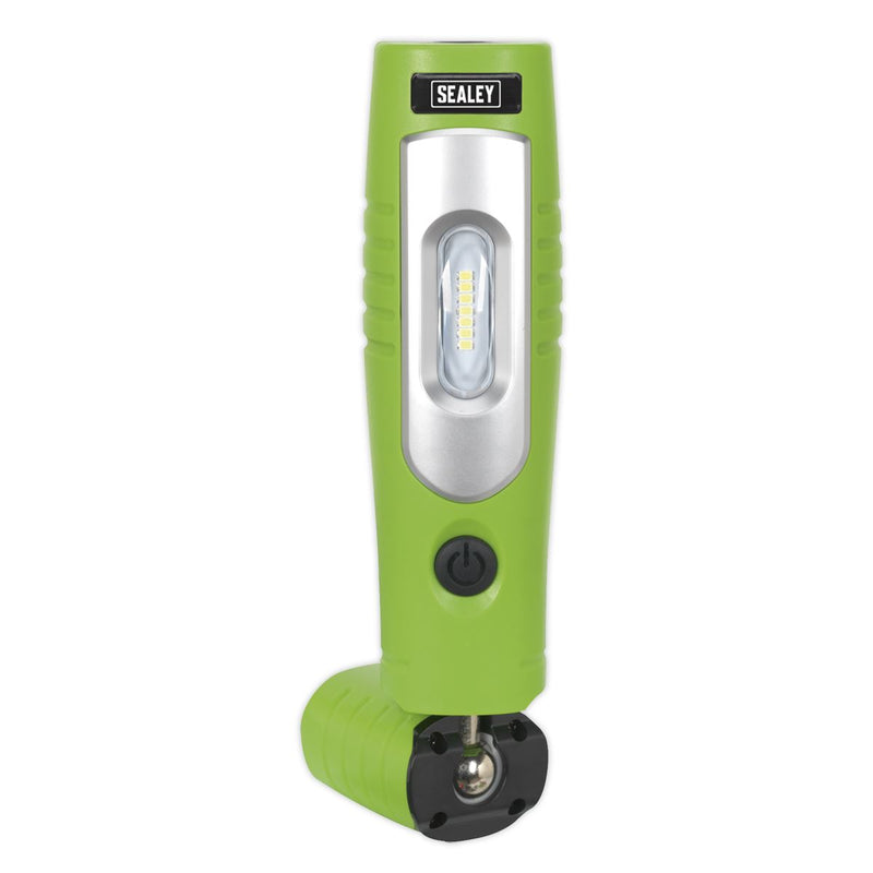 Sealey Green Rechargeable 360° Inspection Lamp 7 SMD+3W LED Lithium-ion Sealey  - Dynamic Drive