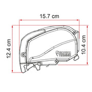 Fiamma F80L 550 Awning Polar White Royal Blue Fiamma - Dynamic Drive
