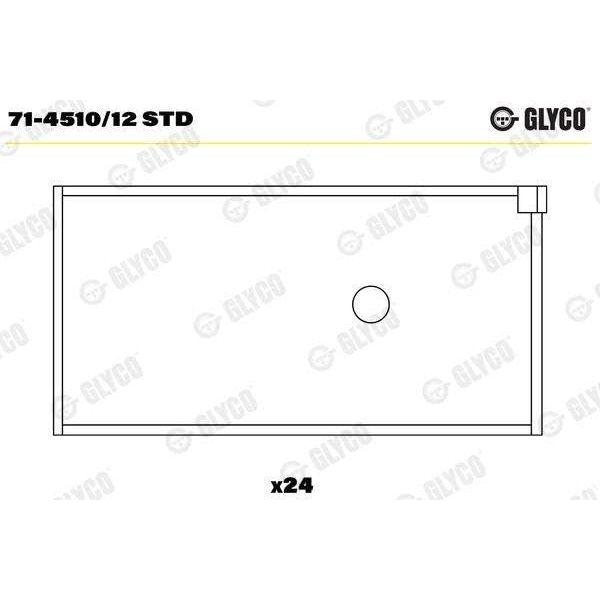 Glyco 71-4510/12STD Engine Bearing Glyco  - Dynamic Drive