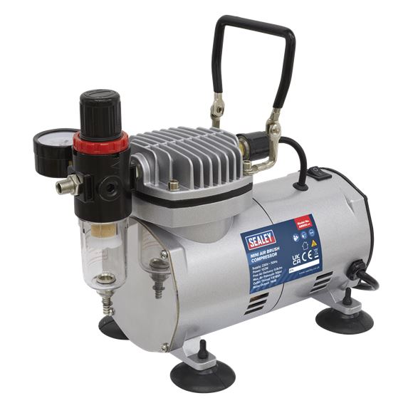 Sealey Mini Air Brush Compressor AB900 Sealey  - Dynamic Drive