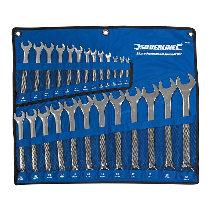 Silverline Combination Spanner Set 25pce 6 - 32mm Silverline - Dynamic Drive
