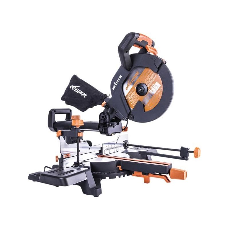 Evolution R255SMS+ Pro Multi-Material Sliding Mitre Saw 255mm 2000W 240V Evolution - Dynamic Drive