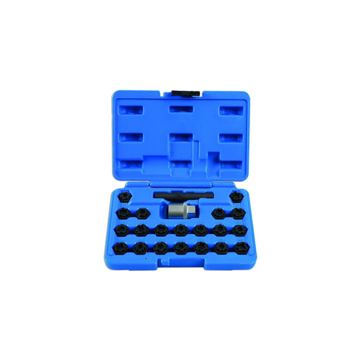 Laser Locking Wheel Nut Key Set 22pc - for VAG 7108 Laser - Dynamic Drive