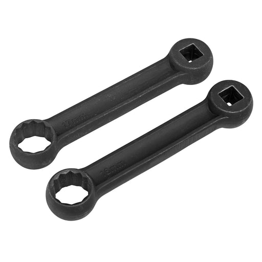 Sealey for Mercedes Benz Engine Mount Spanner 16 & 17mm 2pc VS3005 Sealey  - Dynamic Drive