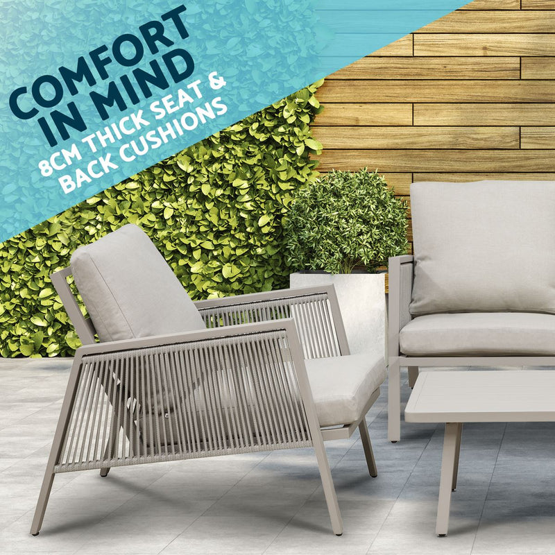 Dellonda Fusion 4 Piece Outdoor Set Dellonda  - Dynamic Drive