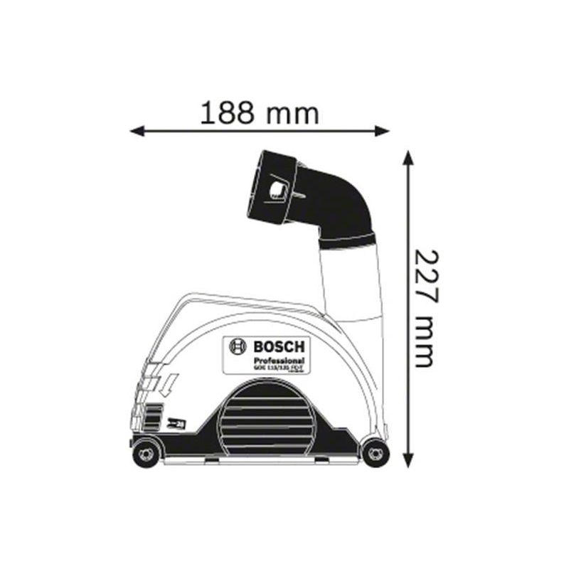 Bosch GDE 115/125 FC-T Professional Grinder Dust Extraction Bosch - Dynamic Drive