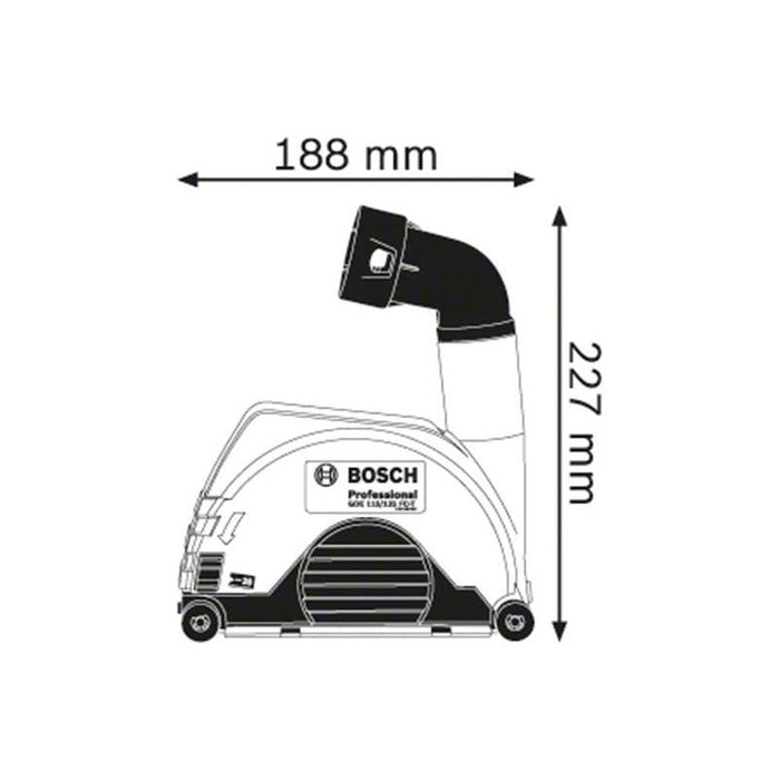 Bosch GDE 115/125 FC-T Professional Grinder Dust Extraction Bosch - Dynamic Drive