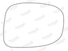 Summit Stick-On Aspheric Mirror Glass fits Lexus IS 220 05 on RHS Summit - Dynamic Drive