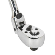 Sealey Ratchet Wrench Flexi-Head Extra-Long 455mm 3/8"Sq Drive AK6697 Sealey - Dynamic Drive