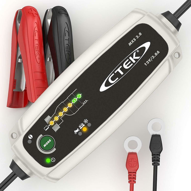CTEK MXS 3.8 Battery Charger Charges & Maintains Car and Motorcycle Batteries CTEK  - Dynamic Drive
