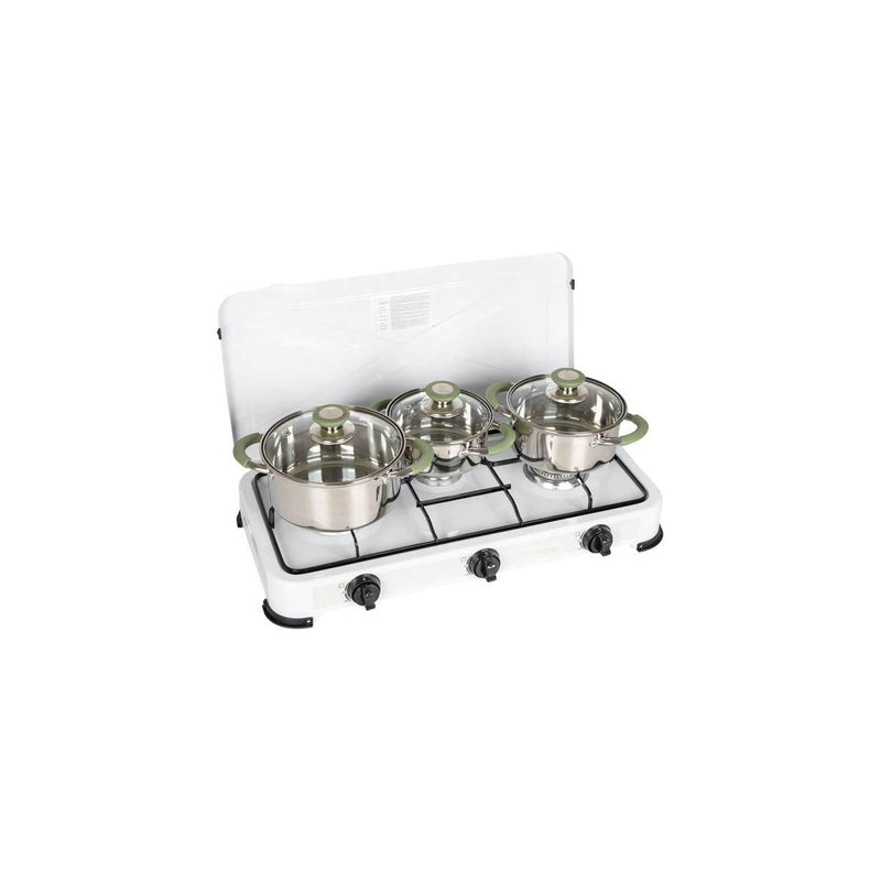 Bo-Camp Cookware Set Elan 3 Pieces RVS Bo-Camp - Dynamic Drive