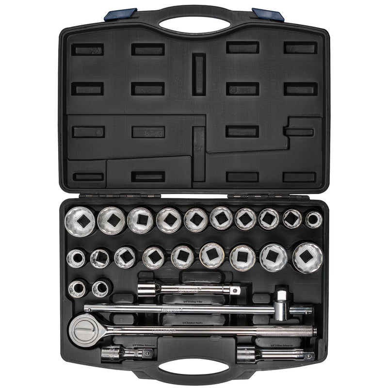 Draper Combined MM/AF Socket Set, 3/4" Sq. Dr., Black (26 Piece) 48329 Draper - Dynamic Drive
