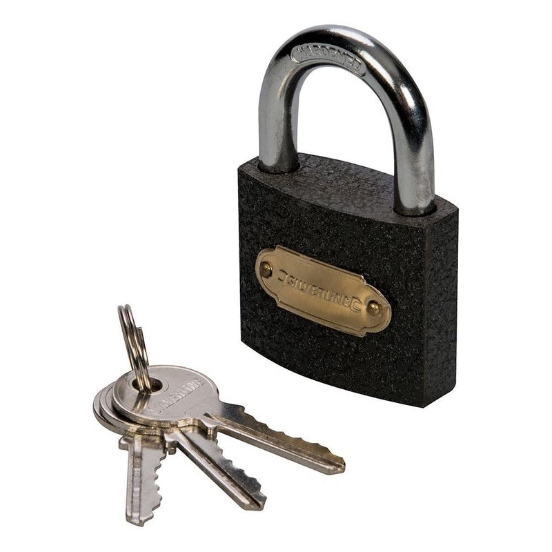 Silverline Iron Padlock 50mm Silverline - Dynamic Drive