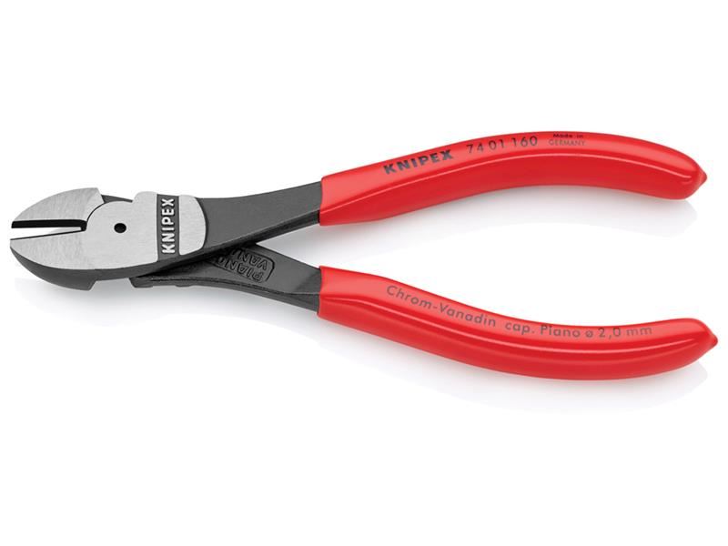 Knipex High Leverage Diagonal Cutters PVC Grips 160mm Knipex - Dynamic Drive