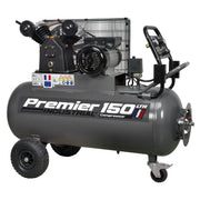 Sealey Air Compressor 150L Belt Drive 3hp with Front Control Panel SAC3153B Sealey - Dynamic Drive
