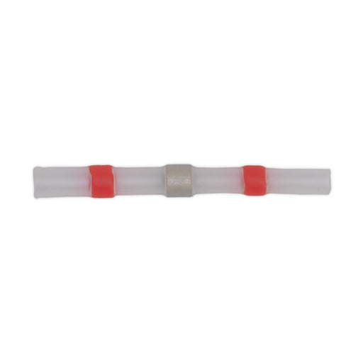Sealey Heat Shrink Butt Connector Solder Terminal 22-18 AWG Red Pack of 25 Sealey - Dynamic Drive