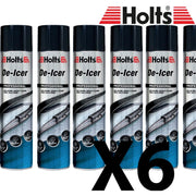 6 x Holts Car De-Icer Melts Windscreen Ice Frost Snow Aerosol Deicer 600ml Holts - Dynamic Drive