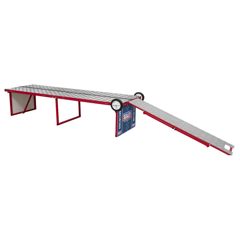 Sealey Motorcycle Portable Folding Workbench 360kg Capacity MCW360 Sealey - Dynamic Drive