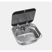 Dometic Square Stainless Steel Sink with Glass Lid Dometic - Dynamic Drive