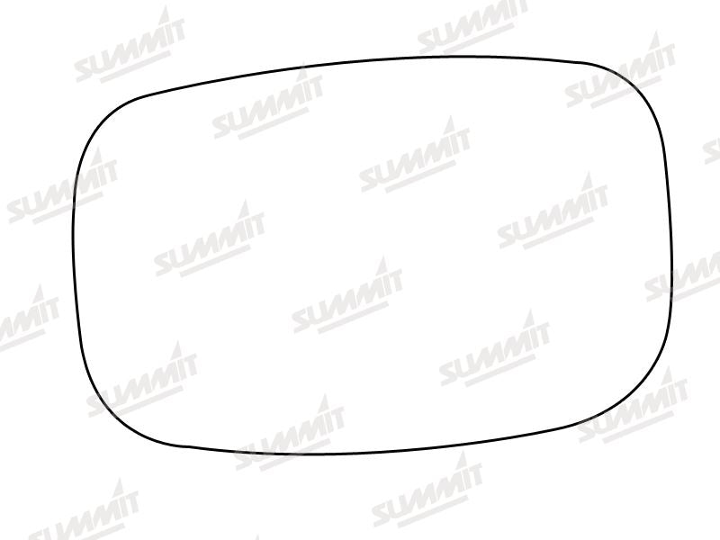Summit Stick-On Standard Mirror Glass fits Ford Fiesta 94 on RHS Summit - Dynamic Drive
