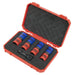 Sealey Alloy Wheel Double Ended Impact Socket Set 1/2"Sq Drive 5pc SX1820S Sealey - Dynamic Drive