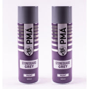 2 x PMA Professional Stone Guard Grey 500ml Spray Paint High Coverage PMA - Dynamic Drive