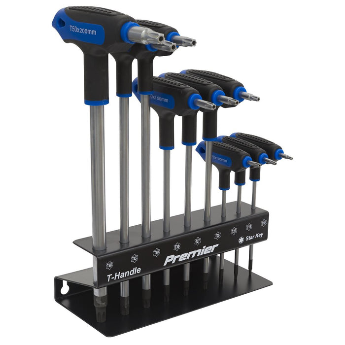 Sealey TRX-Star* Key Set 9pc T-Handle AK7196 Sealey - Dynamic Drive