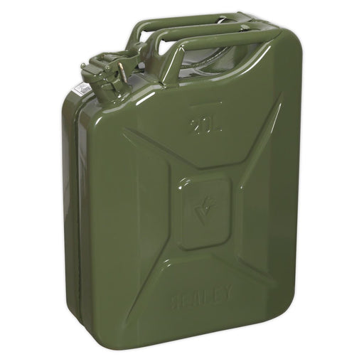 Sealey Jerry Can 20L Green JC20G Sealey - Dynamic Drive