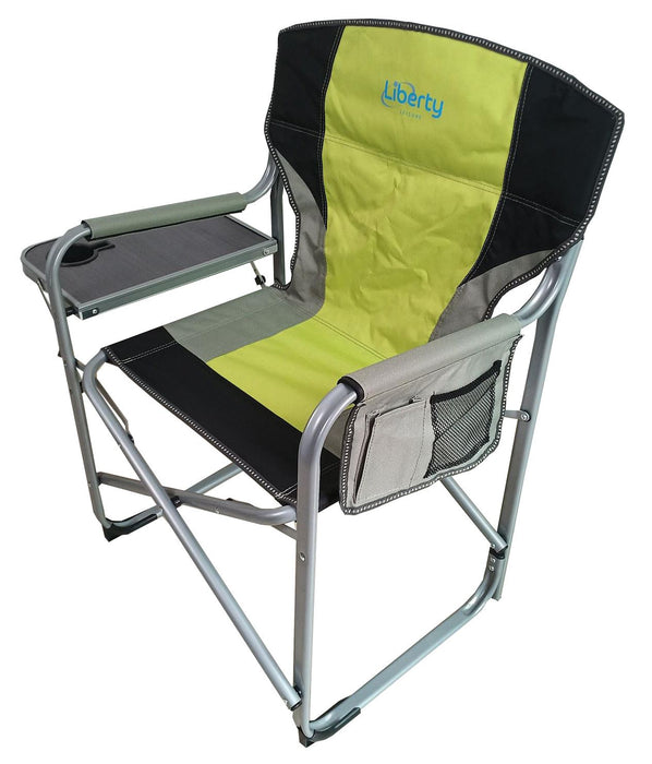 Liberty Lime Directors Chair with Side Table Camping Caravan Liberty - Dynamic Drive