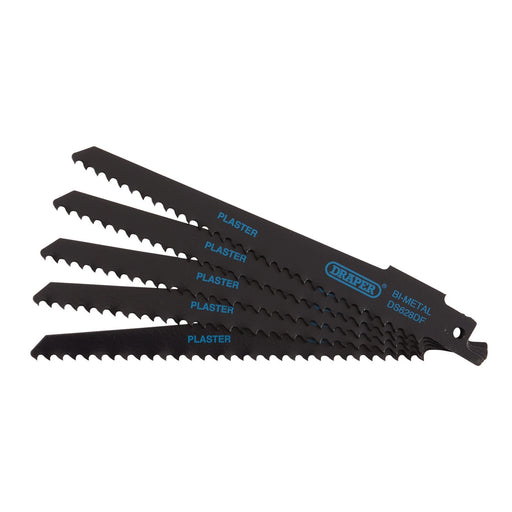 Draper Bi-metal Reciprocating Saw Blades for Plaster Cutting, 150mm, 6tpi (Pack Draper - Dynamic Drive
