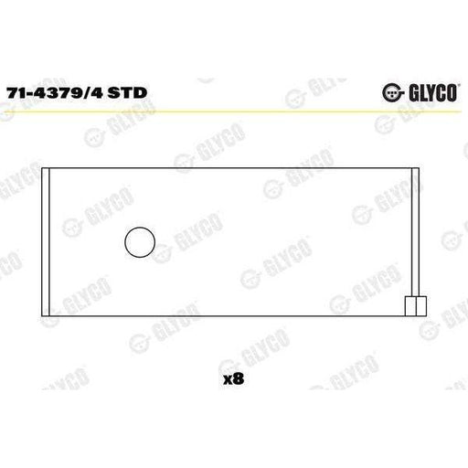 Glyco 71-4379/4STD Engine Bearing Glyco  - Dynamic Drive