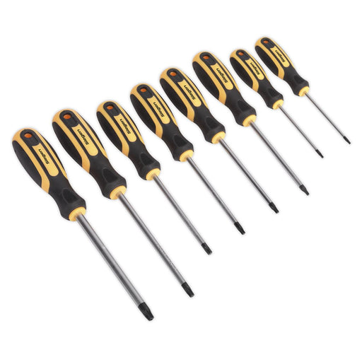 Siegen by Sealey 8pc Trx-Star Torx Screwdriver Drive Set T8-T40 Soft Grip Handle Siegen by Sealey  - Dynamic Drive