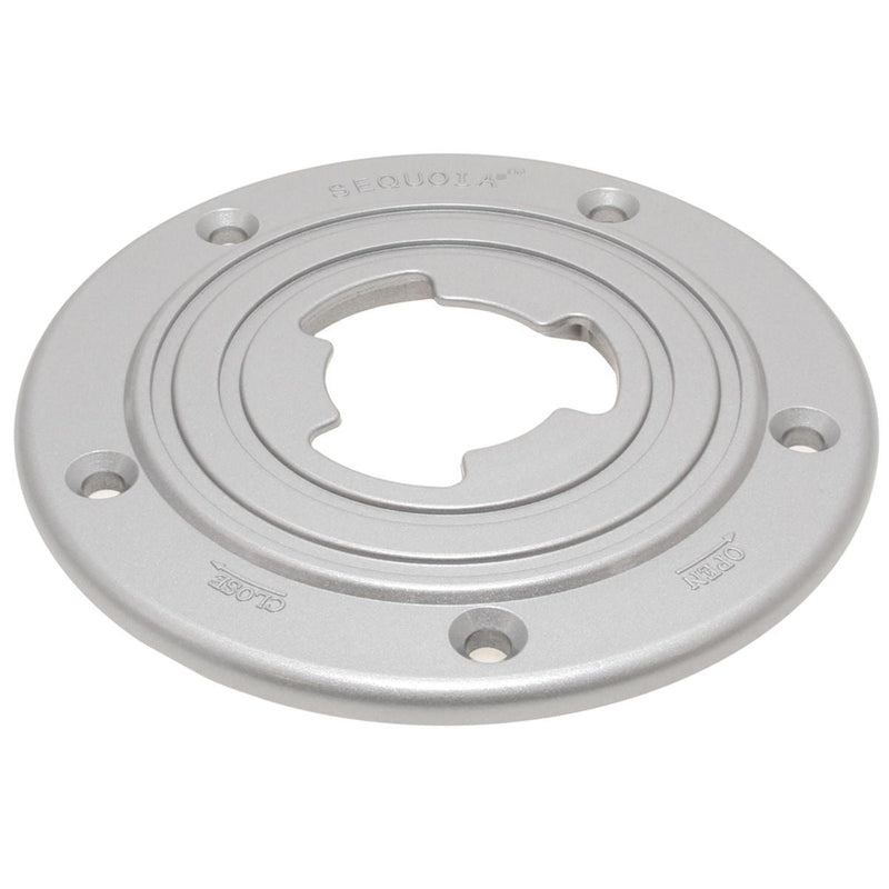 Sequoia Mk III 7" Powder Coat Silver Floor Base: Easy to Install & Removable Sequoia - Dynamic Drive