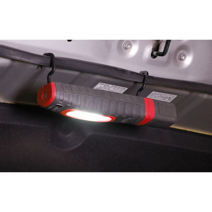 Sealey R/Charge 360 Insp Lamp 24 SMD LED + 3W LED Red 2 x Li-ion LED3606R Sealey  - Dynamic Drive