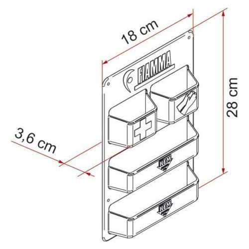 06339-01- Pocket Kassett Fiamma  - Dynamic Drive