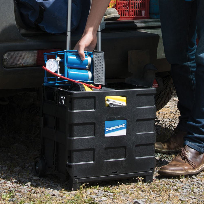 Silverline Folding Box Trolley 25kg Silverline - Dynamic Drive