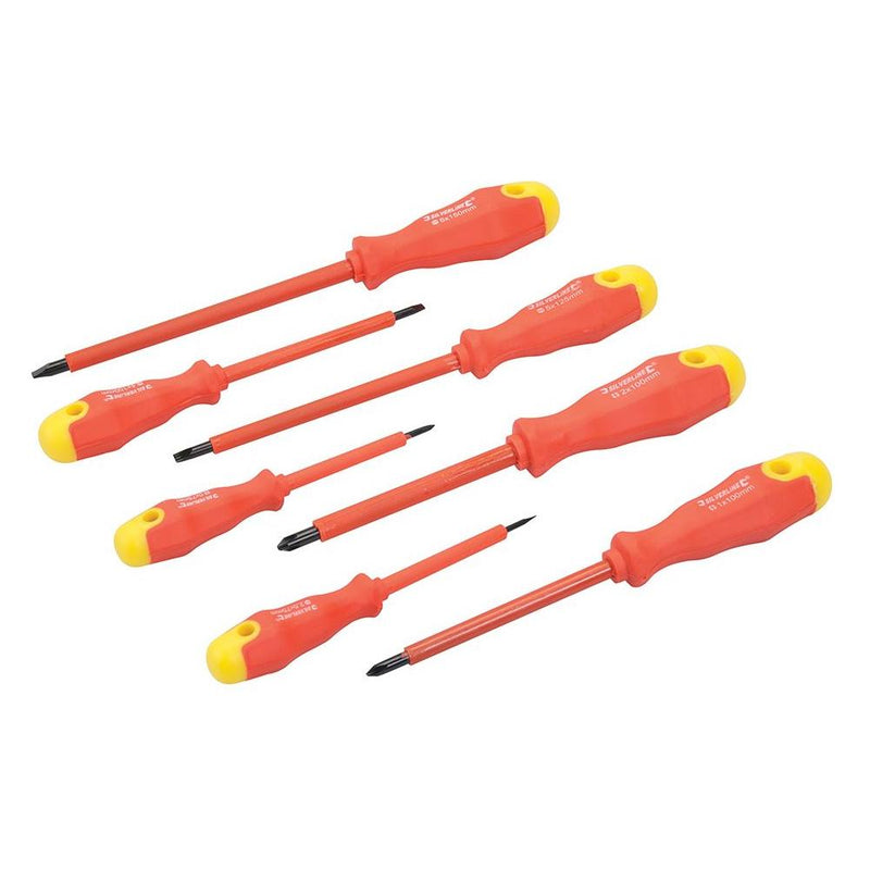 Silverline Insulated Soft-Grip Screwdriver Set 7pce 7pce Silverline - Dynamic Drive