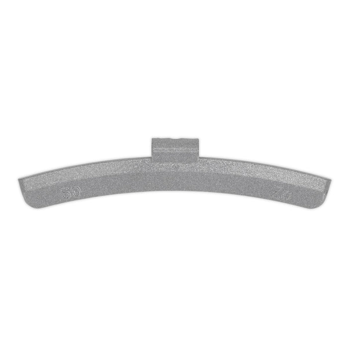 Sealey Wheel Weight 50g Hammer-On Plastic Coated Zinc for Alloy Wheels Pack of 5 Sealey - Dynamic Drive
