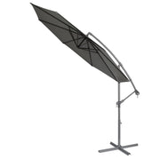 Dellonda Banana Parasol with Cover 3m - Grey DG264 Dellonda - Dynamic Drive