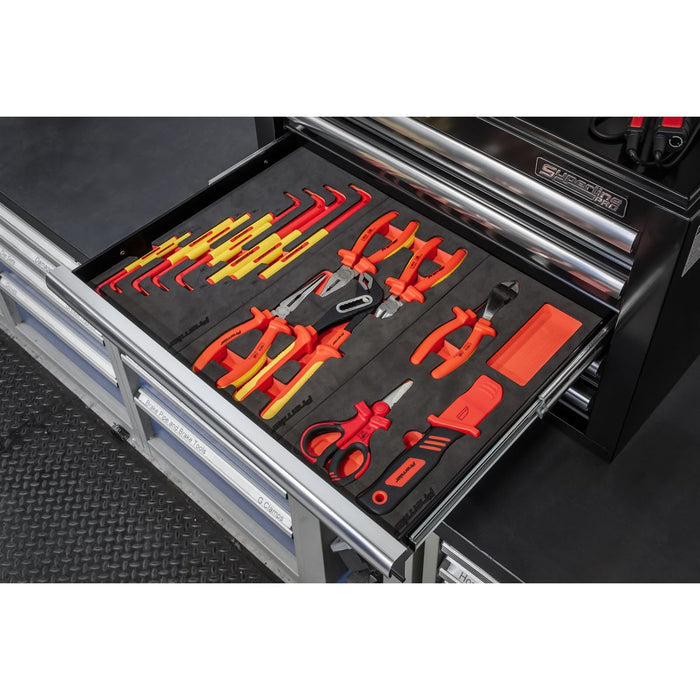 Sealey Insulated Tool Kit with 7 Drawer Rollcab 63pc TBTECOMBO2 Sealey - Dynamic Drive