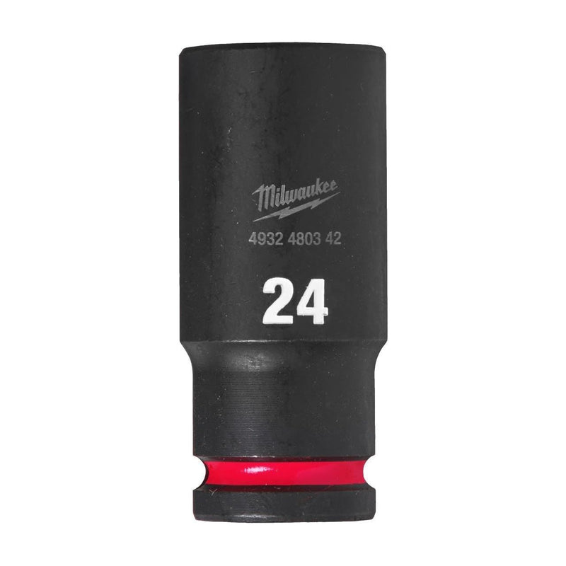 Milwaukee Hex Socket Shw 1/2 Deep 24Mm-1Pc 4932480342 Milwaukee - Dynamic Drive