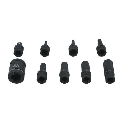Laser Dual Drive Hex Impact Bit Socket Set 9pc 7977 Laser - Dynamic Drive
